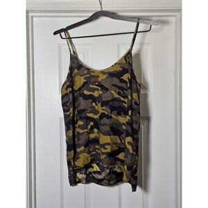 ATM Anthony Thomas Melillo Womens Silk Camouflage‎ Tank Top Camisole Size Small